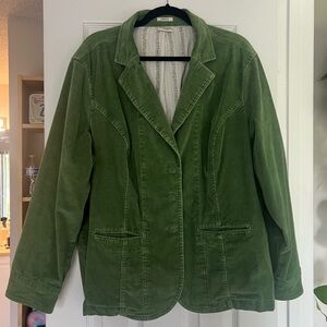 St. John’s Bay Green Corduroy Blazer Vintage - Size XL